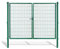 Doppelflügeltore für Stabmattenzaun, grün oder anthrazit, verschiedene Höhen wählbar - inklusive Pfosten und passenden Anschlussstücken (Doppeltor H 200 x B 300 cm, grün)