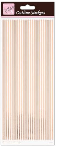 Anita's ANT 810290 Scrapbooking Aufkleber, Rose Gold Auf Weiß, Einheitsgröße