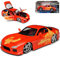 Mazda RX-7 Orange JLS The Fast and The Furious 1/24 Jada Modell Auto mit individiuellem Wunschkennzeichen