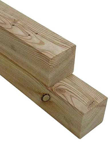 Gartenwelt Riegelsberger Pfosten Kantholz Lärche 70x70 mm Höhe 100 cm Konstruktionsholz 4-seitig glatt Holzzaun Holz Zaun Gartenzaun Vorgartenzaun Dichtzaun Friesenzaun Lärchenholz