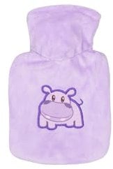 Hugo Frosch Mini-Wärmflasche 0,2 l mit Veloursbezug Nilpferd