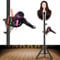55 Inch Wig Stand Adjustable Mannequin Head Tripod for Hairdressing Training - Stainless Steel Wig Head Stand with Tray