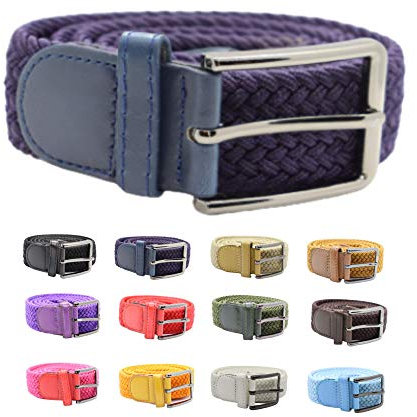 Trendcool Ceinture élastique pour homme Ceinture tressée pour homme. Accessoires pour homme pour cadeau pour homme (Bleu, 100)