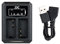 JJC USB Dual Battery Charger adapter for Panasonic DMW-BLC12 / Sigma BP-51 / Leica BP-DC12 Digital Camera Battery