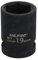 19mm Metric Shallow Impact Impacted European Style Socket 1/2 Drive 6 Sided