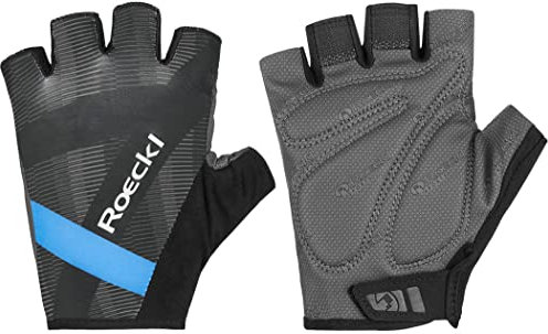 Roeckl Busano Fahrrad Handschuhe kurz schwarz/blau 2023: Größe: 8.5