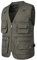 Yukirtiq Herren Anglerweste Outdoor Weste mit Vielen Taschen Schnelltrocknend Sommerweste Funktionsweste Jagdweste Safari Fotografie Hundesport Weste, Grau, L
