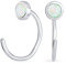 Minimalistische runde weiße Edelstein-Opal-Creolen geometrische nicht-piercing Helix-Knorpel-Conch-Fassung Band-Wrap-Ohrmanschetten-Ohrringe für Frauen Teenager .925 Sterlingsilber