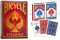 Bicycle 1001781 Kartendeck Standard 2er-Pack Rot & Blau Rommé-Karten, Pokerkarten, Zauberkarten/Klassische Rider Back Rückseite, Rot und Blau, Poker & ® Creatives Spielkarten Fyrebird