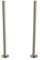 UK Radiators Silver Nickel Radiator Pipe Sleeve - Brushed Silver Nickel Finish - 300mm Brass Pipe Sleeves - Perfect Addition to Any Interior Design