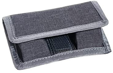 Camera Battery Pouch Bag with 2 Slots Hold DSLR Batteries Memory card for Panasonic DMW-BLC12 Battery with Panasonic Lumix DC FZ1000 II, DMC FZ1000, FZ2500, FZ200, FZ300 camera