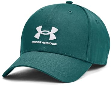 Under Armour Herren Branded Lockup Adjustable Hat Hut, (449) Hydro Teal/Weiß, Einheitsgröße