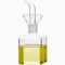 JJQHYC Bouteille Huile Olive, Petite Bouteille d'huile en Verre, Bouteille de Vinaigre, Bouteille pour Huile d'olive de 125 ml, Distributeur Huile d'olive pour Cuisine et Barbecue
