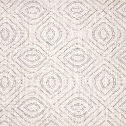SOPHIE LAURENCE Light Grey Silver Wallpaper Vinyl Geometric Textured Fork Weaving Effect Retro Vintage Wallpaper