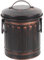 DOITOOL Cubo De Cenizas Con Tapa Chimenea Vintage Cubo De Metal Cubo De Carbón Cubo De Cenizas Cubo De Carbón Tanque De Almacenamiento Contenedor Para Pozos De Fuego Estufa De Leña