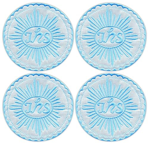 Set von vier – Host IHS – Blau – Aufnäher – bestickter Aufnäher / Abzeichen / Emblem