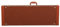 Lykos Universal Square Electric Guitar Hard Case Wooden Shell Lockable Carrying Case (Brown)
