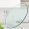 BVDHASDBT Plateau de Table en Verre Trempé Transparent Rond (55 cm) - 1,27 cm d'Épaisseur, Qualité Supérieure, Avec Coussinets Antidérapants