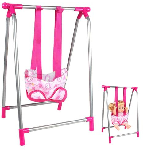 Altalena per Bambole Altalena per Bambole Simulazione oscillabile Altalena per Bambole in Miniatura Fai-da-Te Mobili per Bambole per Fare Finta di Giocare a casa delle Bambole Senza Bambola