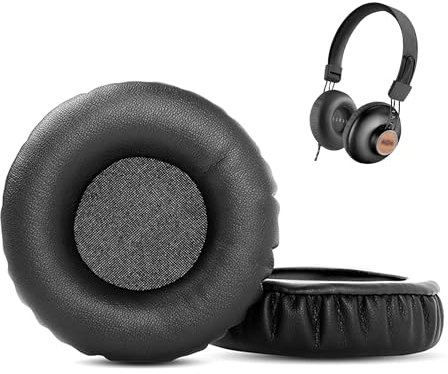 HTINDUSTRY Replacement Earpads Cushion Compatible with House of Marley Positive Vibration 2 Headphone Ear pads with Softer Protein Leather/Memory Foam