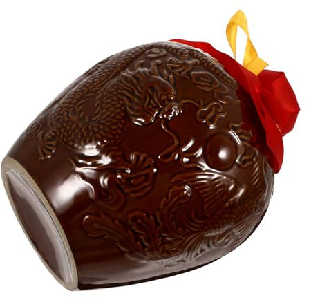 CRILSTYLEO Contenedor De Cerámica Para Vino Jarra Vintage Bote Sellado Recipiente De Cerámica Decoración Hogar