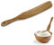 DAJISI Skinny Wooden Spurtle for Sourdough Starter Wood Skinny Spurtle High Moist Resistance Teak Spurtle Spatula Stirring Spatula for Dough Whisking Mixing Jar Scraping Reaching Bottom