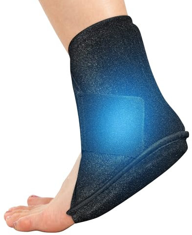 Koonie Pack de glace pour cheville pour gonflement, fasciite plantaire, soulagement du visage des jardinières, poche de glace réutilisable pour thérapie par le froid pour tendinite d'Achille, pieds