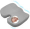 Mycketop Memory Foam Seat Cushion, Back Support, Coccyx Sciatica Back Hip Pain Relief, Mat for Home, Office Chair, Gaming, Car, Wheelchair (Gray)