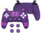 PlayVital Coque pour ps5 Protection Manette Housse Silicone avec Capuchon Joystick pour ps5 Controller & Autocollant Skin,Cover Compatible avec Station de Charge，Série Gothic Imp-Violet