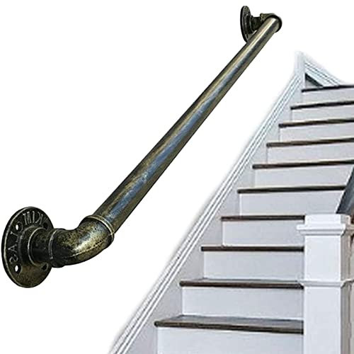 NZPOST Rampe d'escalier Vintage, Fixation Murale, Rampe d'escalier intérieure et extérieure, Barre de Support de sécurité, 100 200 300 400 5