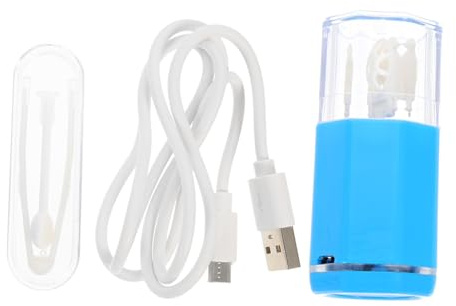 TOGEVAL Automatischer Schall Linsenreiniger mit USB Aufladung Tragbares Abs Reinigungsgerät für Kontaktlinsen für Täglichen Gebrauch und Reisen