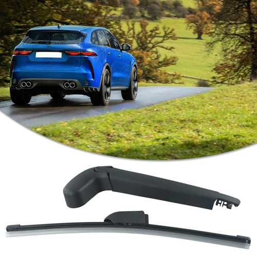 Tidevib Rear Wiper and Set for F-Pace 2016-2021, Direct for Replacement Rear Window, Plastic