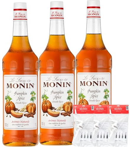 PUMPKIN SPICE SET 3 X 1 LITER PLUS 3 X ORIGINAL MONIN DOSIERPUMPEN 10 ML