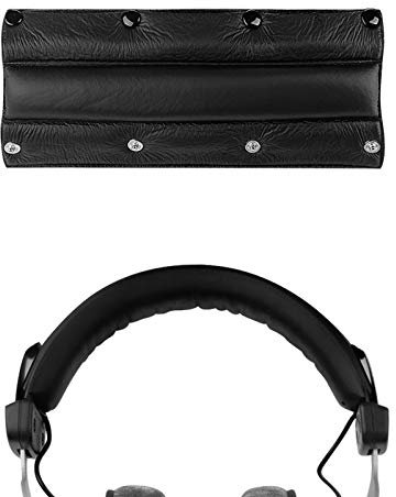 Geekria Protein Leather Headband Pad Replacement For DT440, DT660, DT770, DT860, DT990, DT990PRO Headphone Replacement Headband/Headband Cushion/Pad Repair Parts (Black)