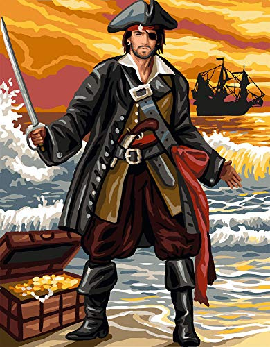 Anchor Canvas: Royal Paris: Pirate, Multi, 37 x 47.5cm