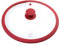 GRÄWE Deckel für Pfannen und Töpfe, Glasdeckel Pfanne 28 cm, Topfdeckel, Pfannendeckel, mit Silikonrand und Dampfaustritt - Rot