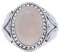 mantraroma Damen Ring 925 Silber Rosenquarz Edelstein rosa ausgefallen verspielt (MRG-131-07-(56))