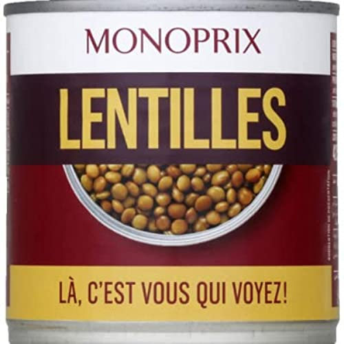 Monoprix Lentilles - La boîte de 265 g net {goutt{