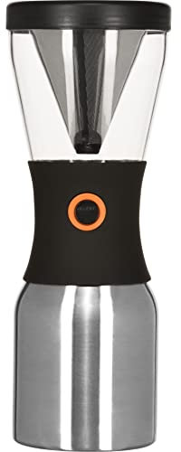Asobu Coldbrew Portable Cold Brew Coffee Maker with a Vacuum Insulated 40oz Stainless Steel 18/8