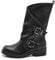 IF Fashion Scarpe da Donna Stivali Stivaletti Biker Fibbie Anfibi If165 Nero N.40