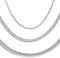 Max Palmer Schlangenkette Edelstahl Silber - [09.] Dicke: 2,5mm - Länge: 45cm