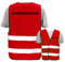 Bedruckte Warnwesten mit ISO-Leuchtstreifen * Standard- oder Reflex-Druck * Erste Hilfe und Brandschutz * Begriff: Brandschutzhelfer * Farbe (Größe): Rot (3XL/4XL)