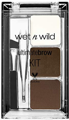 Wet n Wild Ultimate Brow Kit für Augenbrauen mit Puder, Gel und Pinzette, lange Haltbarkeit, hohe Pigmentierung, weich und natürlich, kompakte Größe, perfekt für Make-up-Kit, ideal für Brow-Lamination