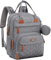 Welavila WickeltaschenRucksack, Unisex Baby Wickeltaschen mit Wickelunterlage, isolierten Taschen und Schnullerhalter für Jungen und Mädchen, großer MultifunktionsReiserucksack für Mama und Papa,