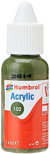 Humbrol Db0102 Peinture Acrylique NO102 Vert Armée - Mat