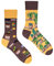Spox Sox Casual Unisex für Damen und Herren – lustige, mehrfarbige, bunte, verrückte, unterschiedliche, gemusterte Socken für Individualisten, Gr. 44-46, Pflanzen