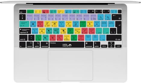 MMDW PS Photoshop Hotkey EU Tastaturfolie für MacBook Air 33 cm A2179 A2337