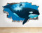 3D Wandaufkleber Orca Wal Ozean Meerwasser Schlafzimmer Wohnzimmer 70x110cm