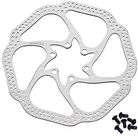 Bynccea 160mm 180mm 203mm Fahrrad Bremsscheibe mit 6 Schrauben für MTB BMX Mountain Rennrad