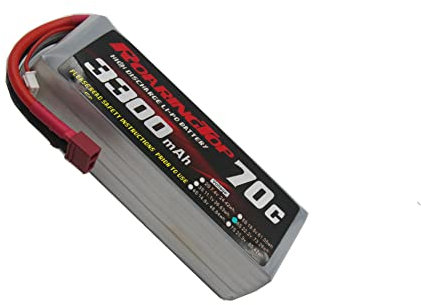 RoaringTop 22.2V 3300mAh 6S 70C RC Batterien Lipo Battery RC Hardcase Lipo Akku Pack mit Deans Anschluss für RC Auto RC Boot RC Truck Heli Flugzeug